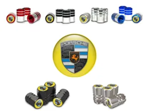 Porsche Tyre Valve Stem Caps for Bikes High-End Build